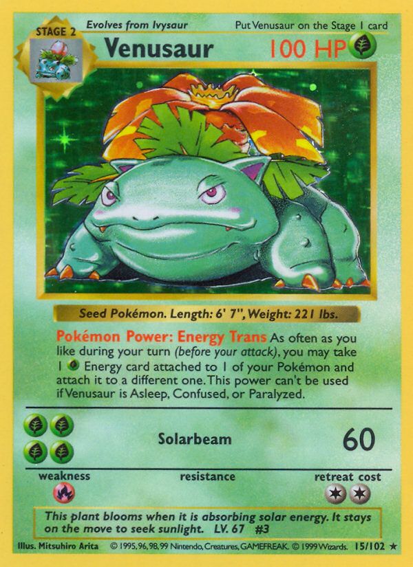 Venusaur Shadowless Holo