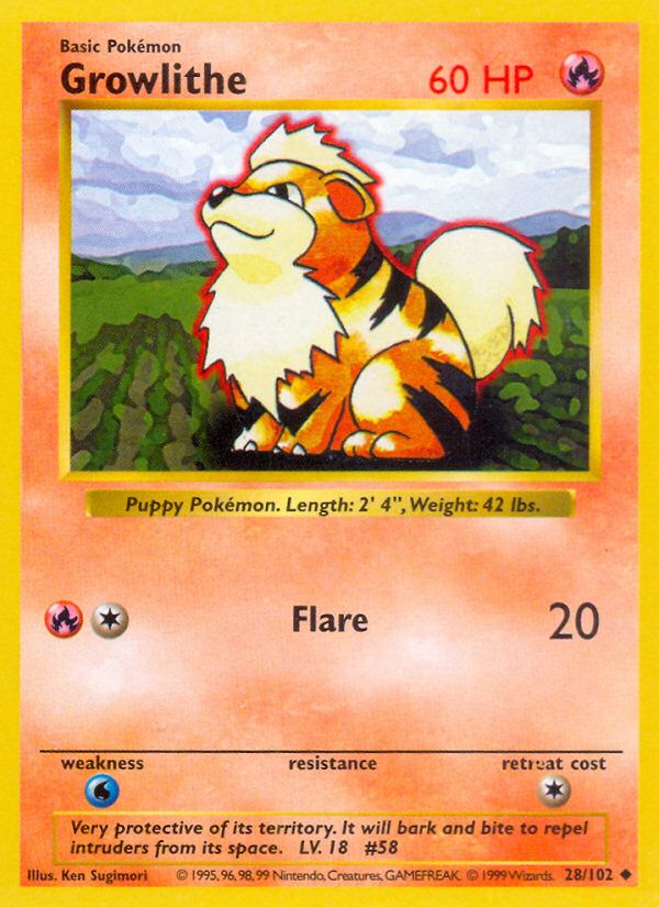 Growlithe Shadowless 