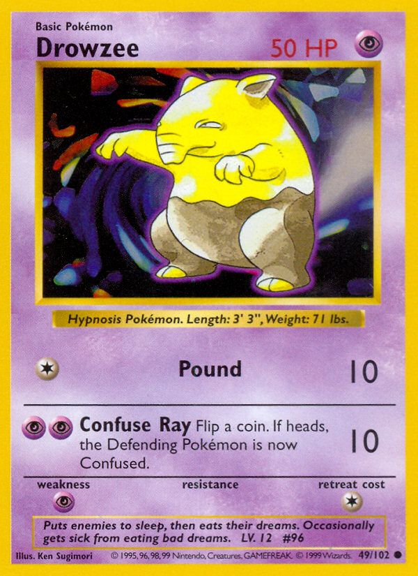 Drowzee Shadowless 