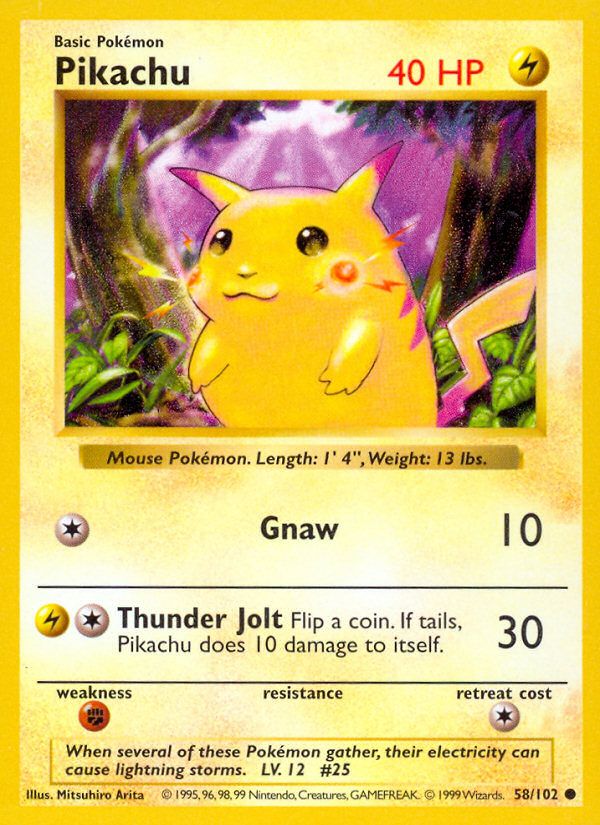 Pikachu Red Cheeks-Shadowless 