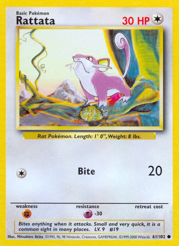 Rattata Base Set 1999-2000 