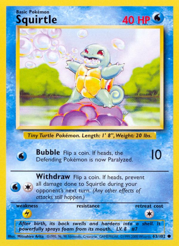 Squirtle Base Set 1999-2000 