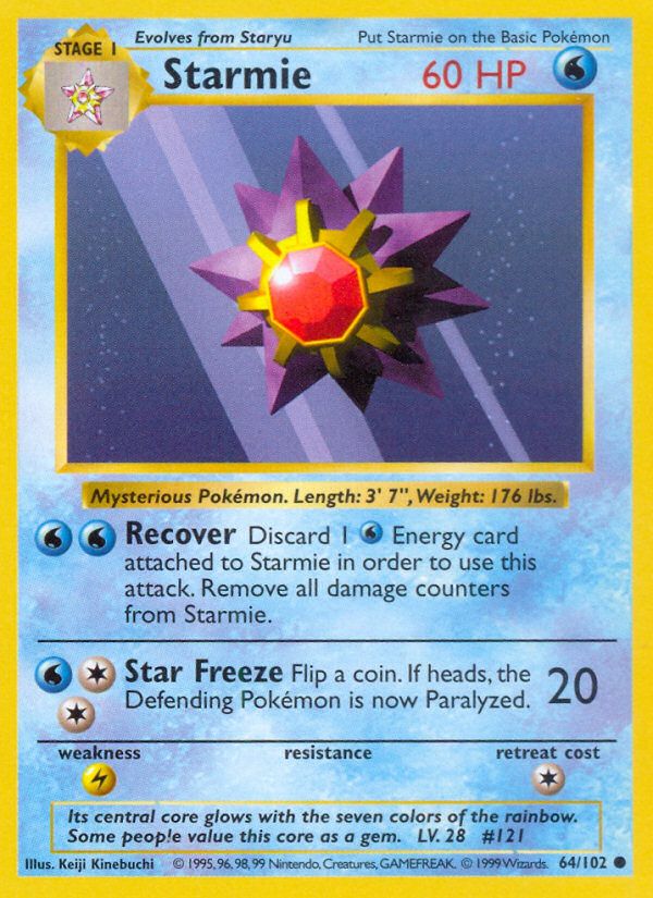 Starmie Shadowless 