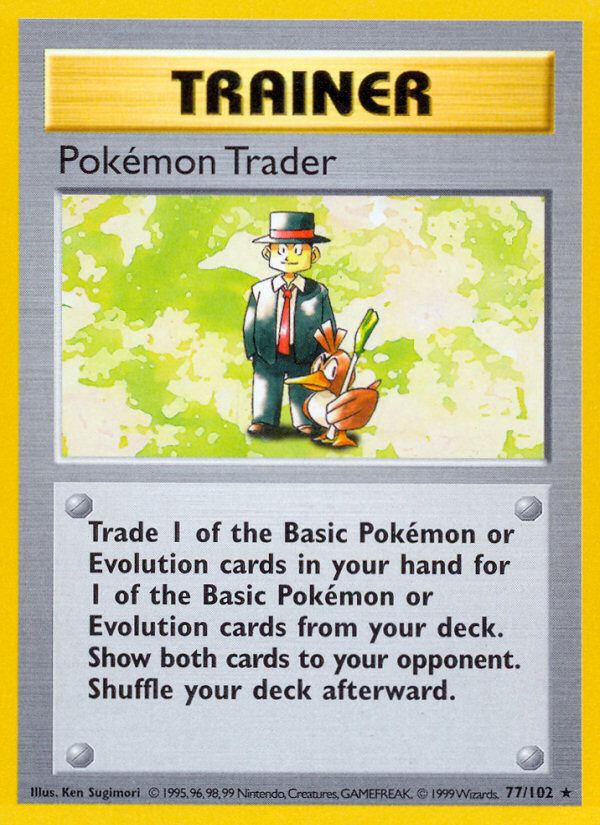 Pokemon Trader Shadowless 