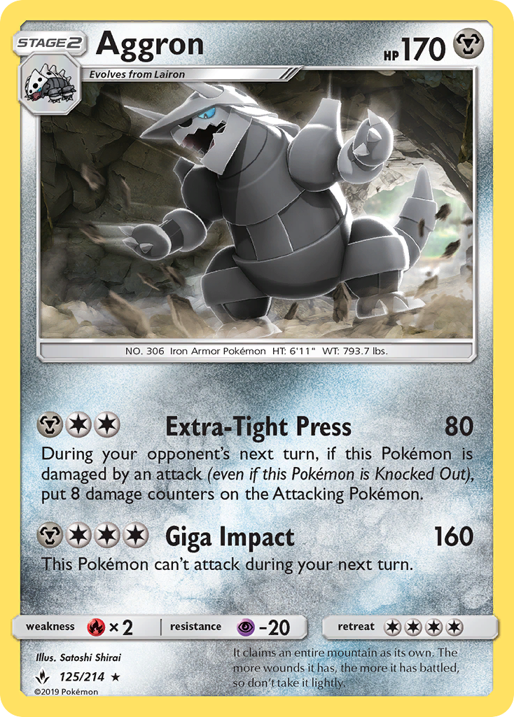 Aggron Reverse Foil 