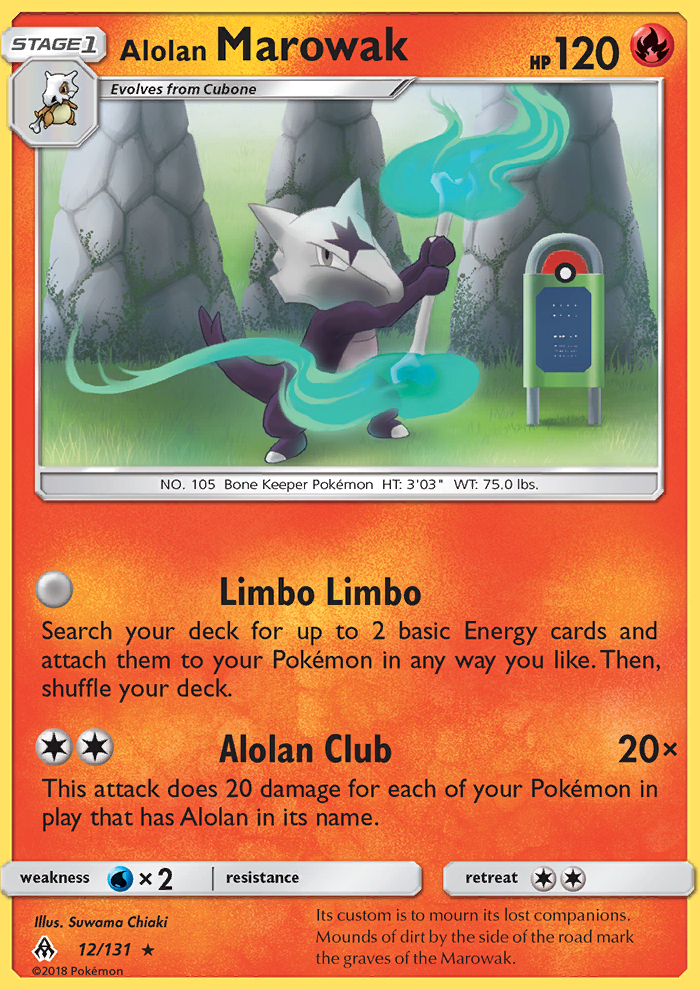 Alolan Marowak Reverse Foil 