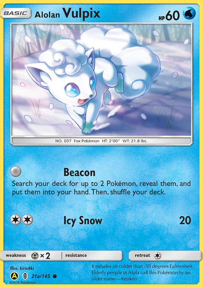 Alolan Vulpix Build-A-Bear Workshop Holo