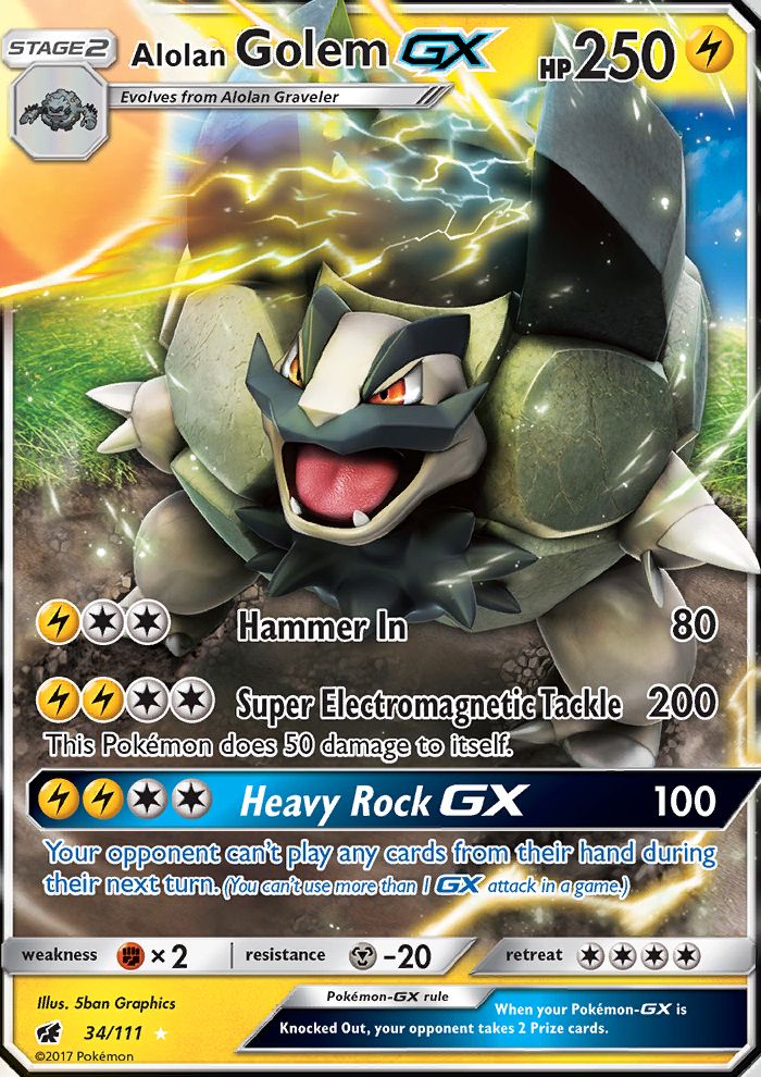 Alolan Golem GX 