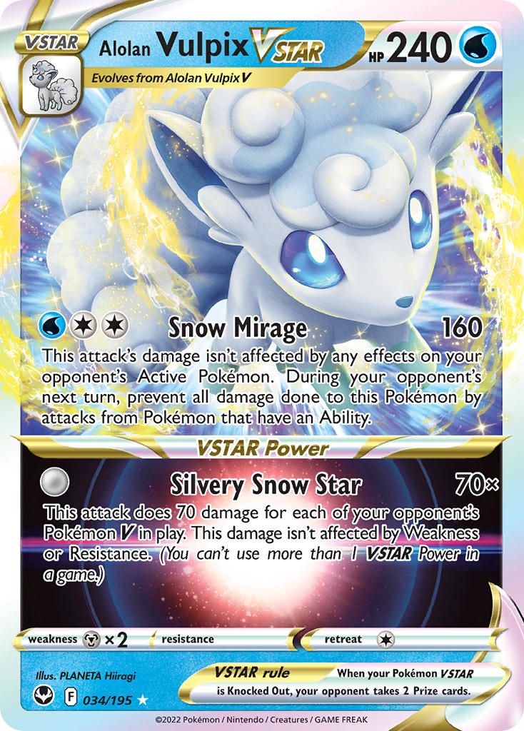 Alolan Vulpix Vstar Holo