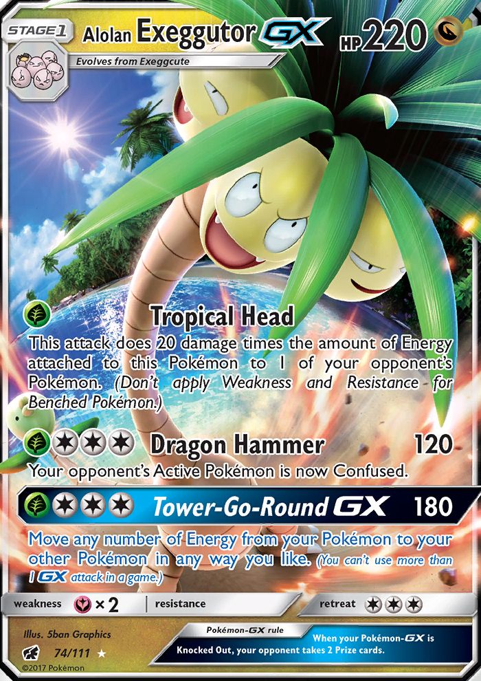 Alolan Exeggutor GX Holo