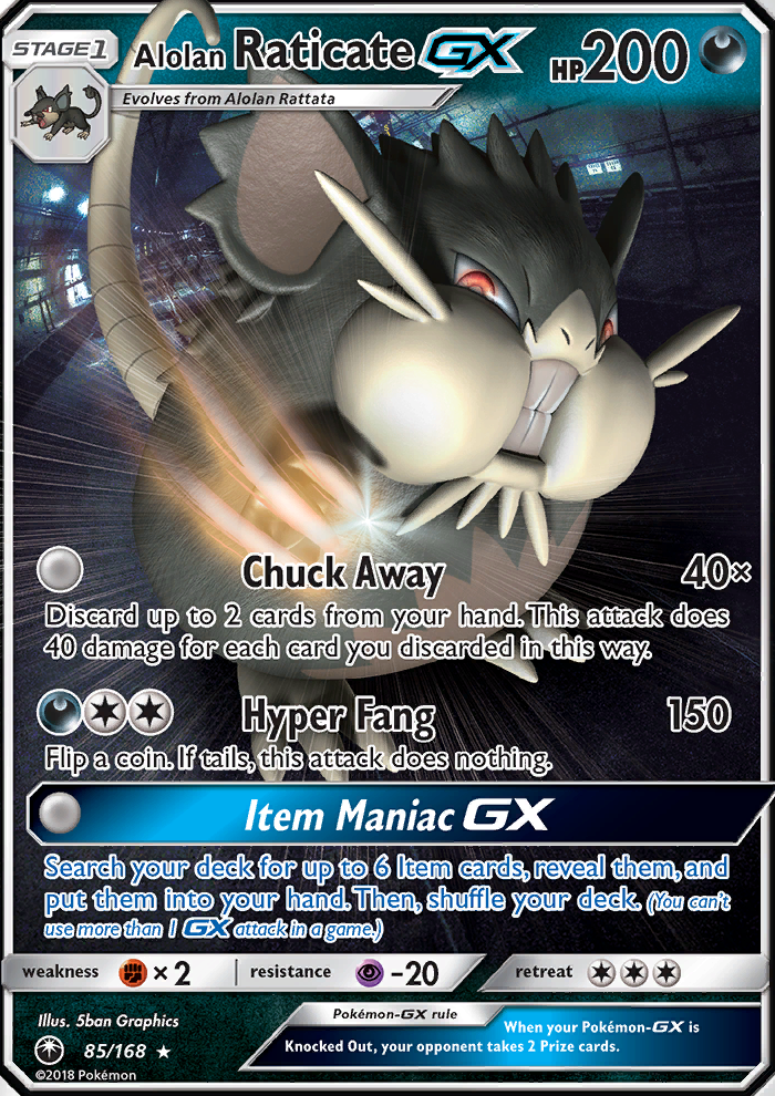 Alolan Raticate GX 