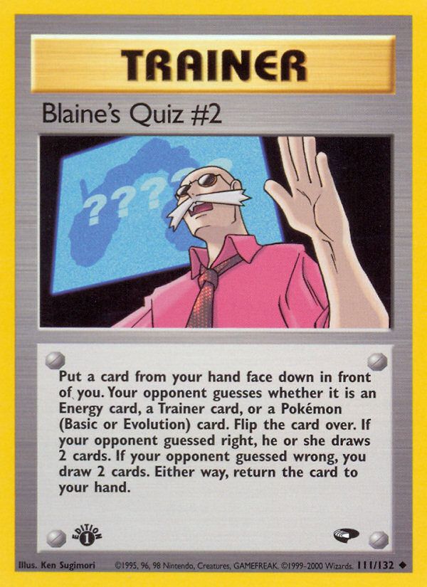 Blaine's Quiz #2 1st Edition 