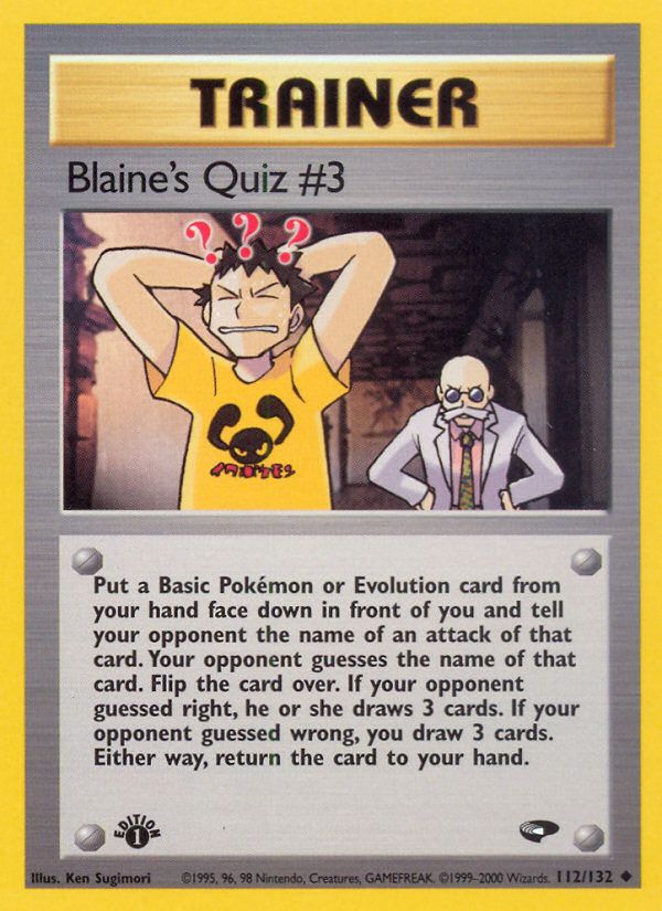 Blaine's Quiz #3 1st Edition 