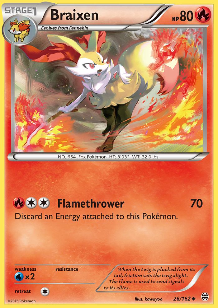 Braixen Reverse Foil 