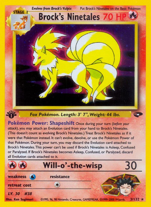 Brock's Ninetales Holo 