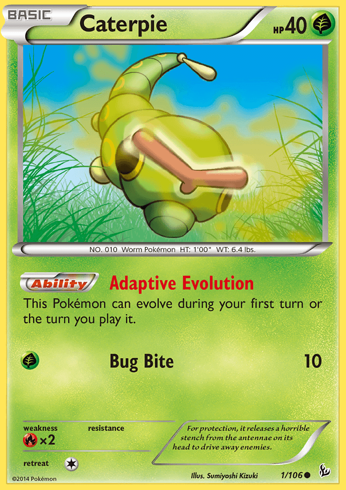 Caterpie Reverse Foil 