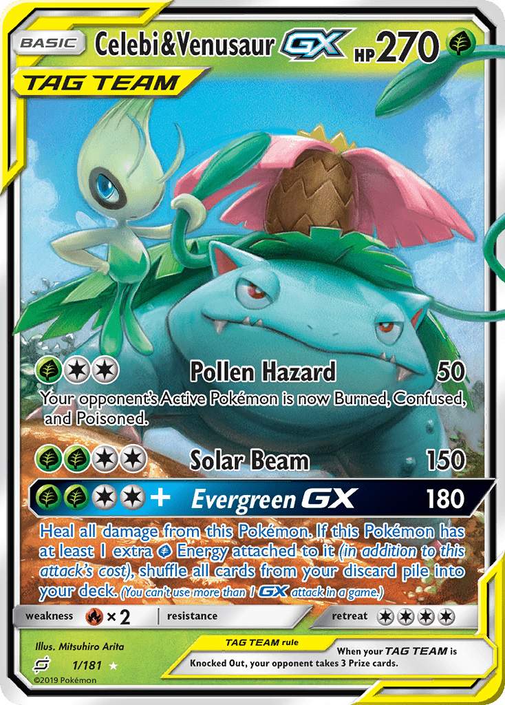 Celebi &amp; Venusaur GX 