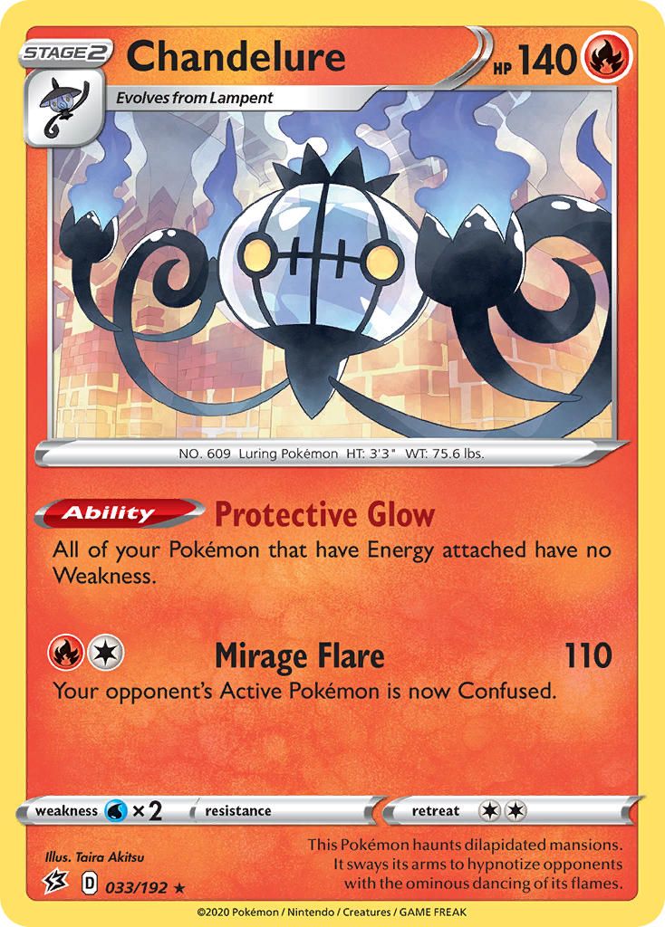 Chandelure Trick or Trade 2022 Holo