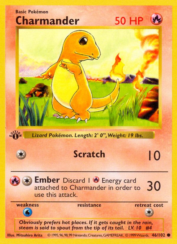 Charmander 1st Edition 