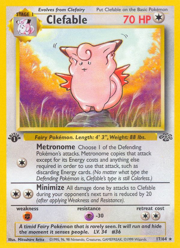 Clefable 1st Edition 