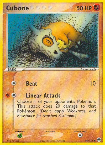 Cubone Refractor Reverse Foil 