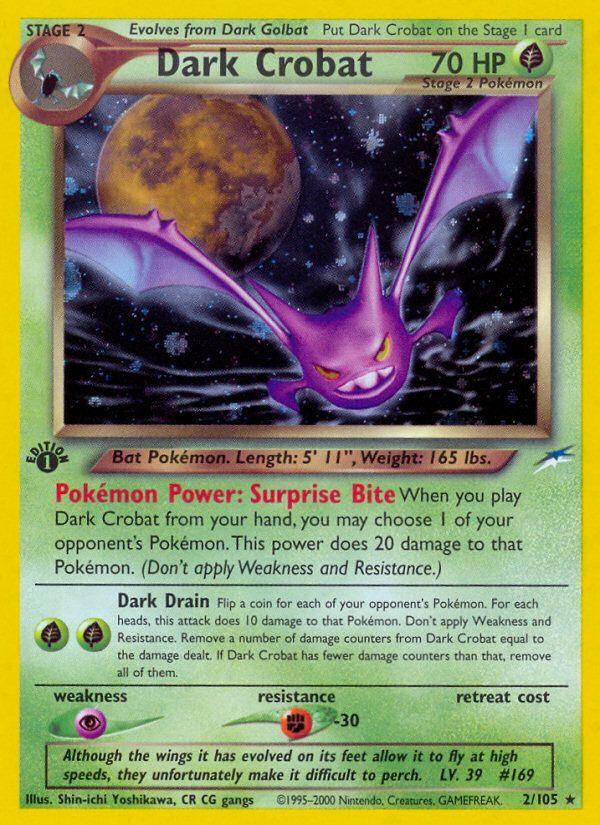 Dark Crobat 1st Edition Holo