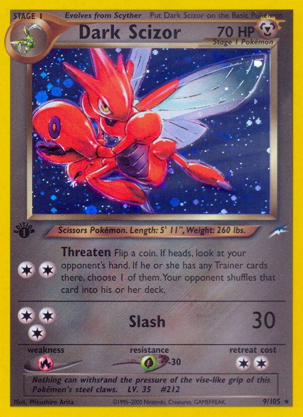 Dark Scizor 1st Edition Holo