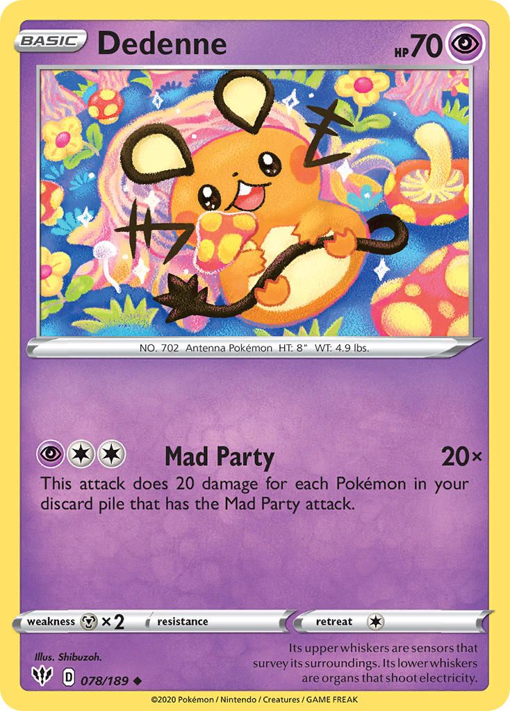 Dedenne Thank You Stamp Reverse Foil 