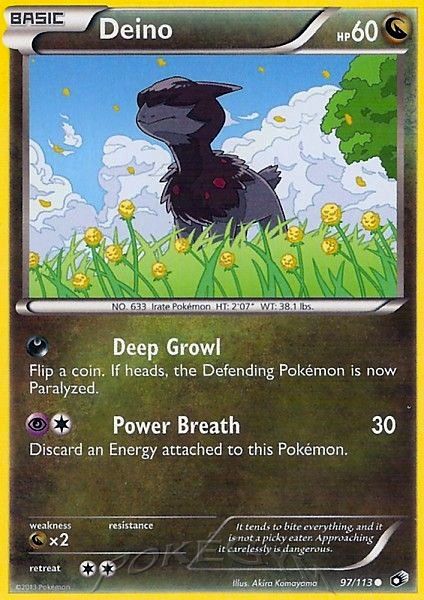 Deino Crosshatch-2013 4th Place Pokemon League Holo