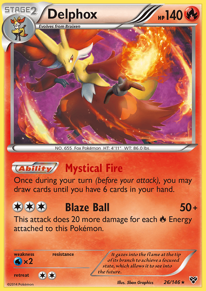Delphox Cosmos Ancient Origins Two Pack Blister Holo