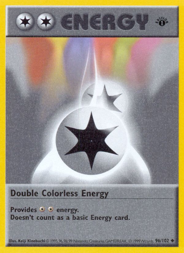 Double Colorless Energy Base Set 1999-2000 