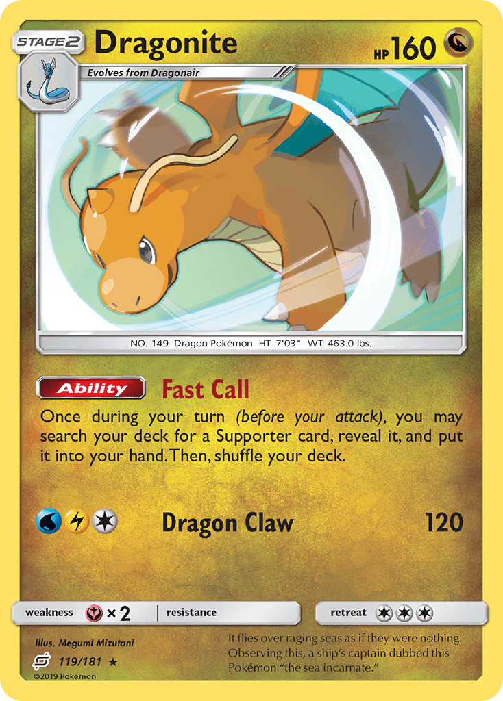 Dragonite Cosmos-Dragon Tins Holo