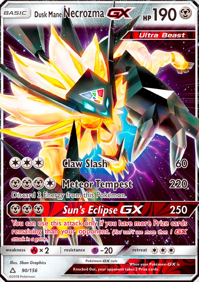 Dusk Mane Necrozma GX Jumbo 