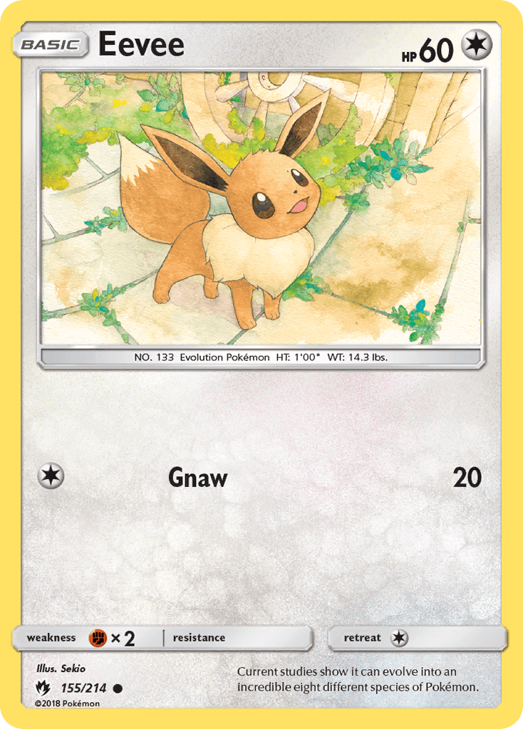 Eevee Cracked Ice Let's Play Eevee! Theme Deck Holo