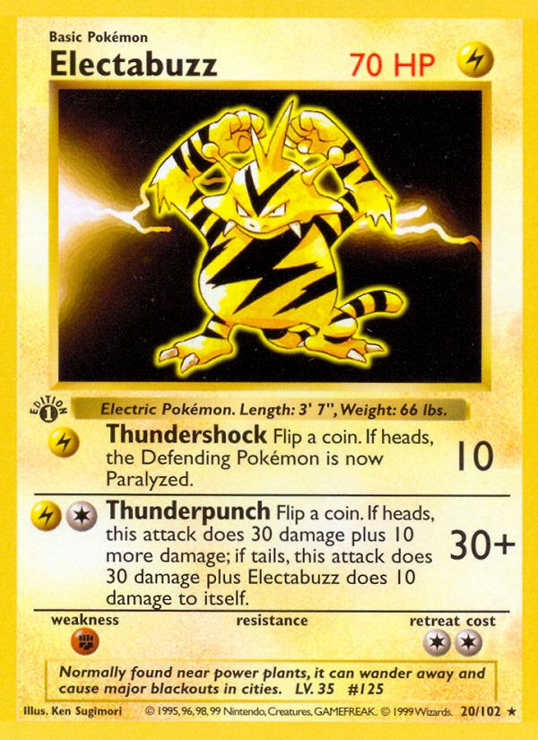 Electabuzz 1st Edition 