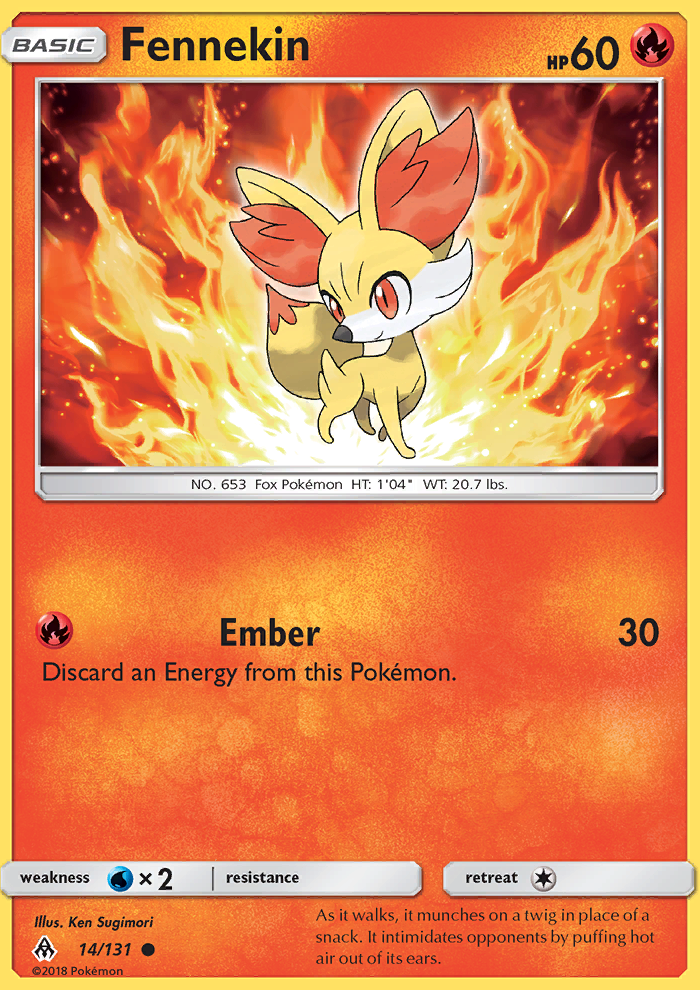 Fennekin Reverse Foil 