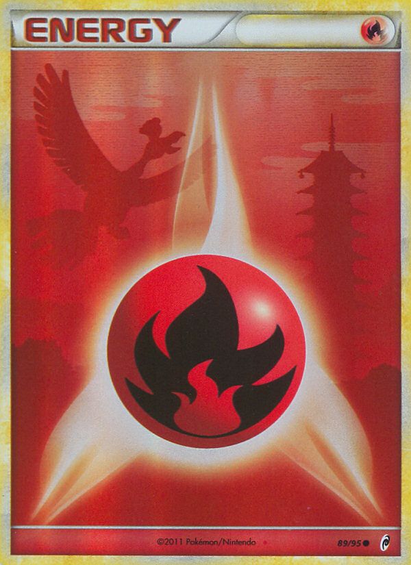 Fire Energy Crosshatch-2011 Play! Pokemon Holo