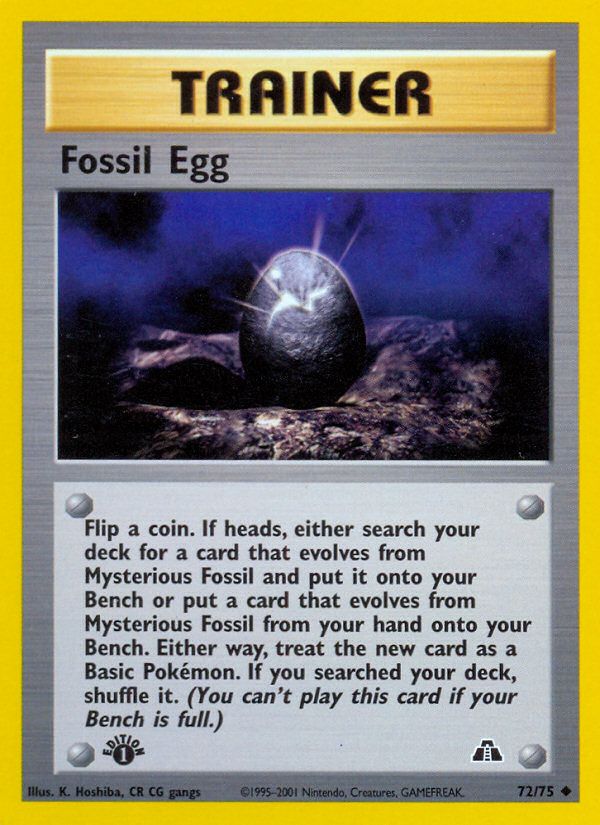 Fossil Egg 1st Edition 