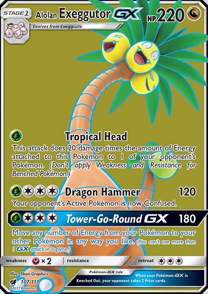 Full Art/Alolan Exeggutor GX Holo