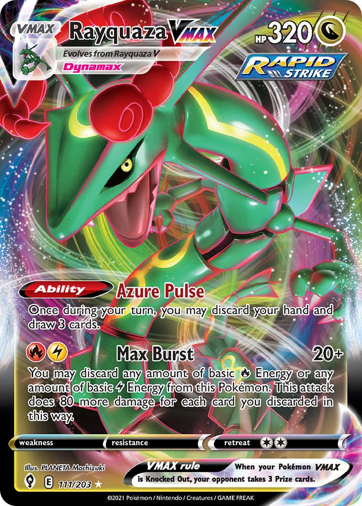 Full Art/Rayquaza Vmax 2022 Vmax Dragons Premium Collection-Jumbo Holo