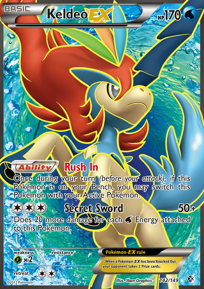 Full Art/Keldeo EX Holo 