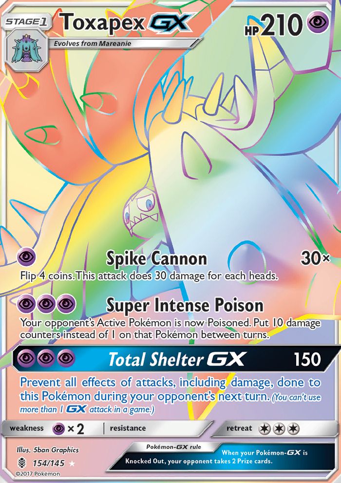 Full Art/Toxapex GX Secret 