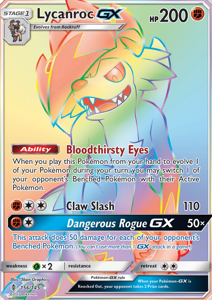 Full Art/Lycanroc GX Secret 