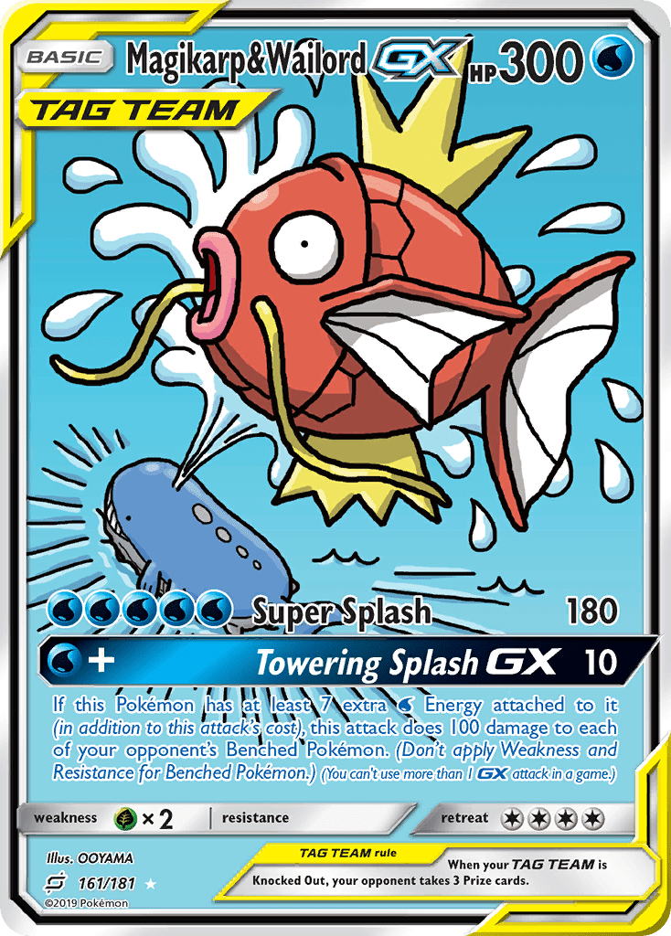 Full Art/Magikarp E Wailord GX Portuguese 