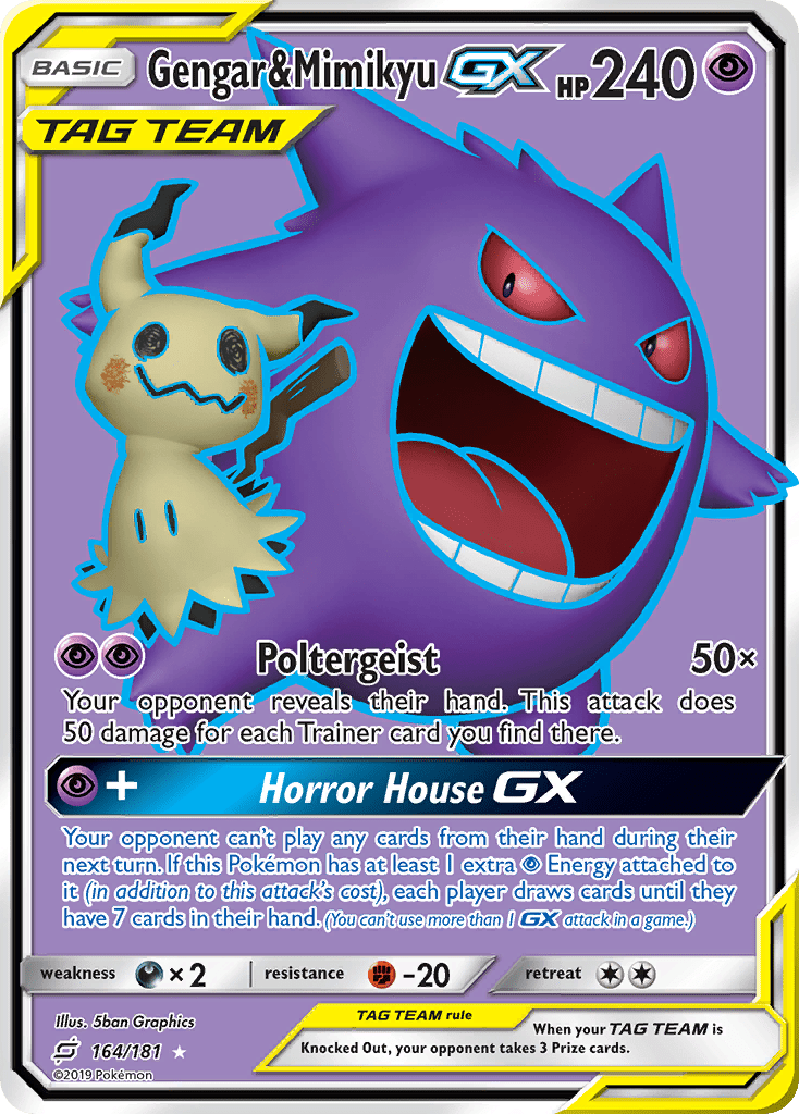 Full Art/Gengar &amp; Mimikyu GX 