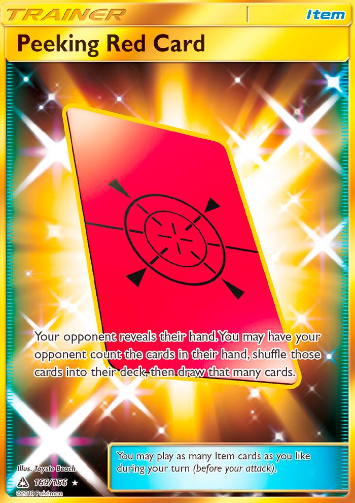 Full Art/Peeking Red Card Secret 