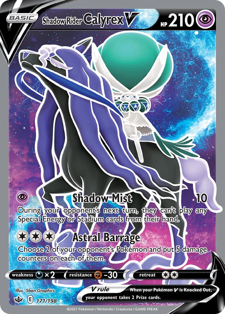 Full Art/Shadow Rider Calyrex V Holo