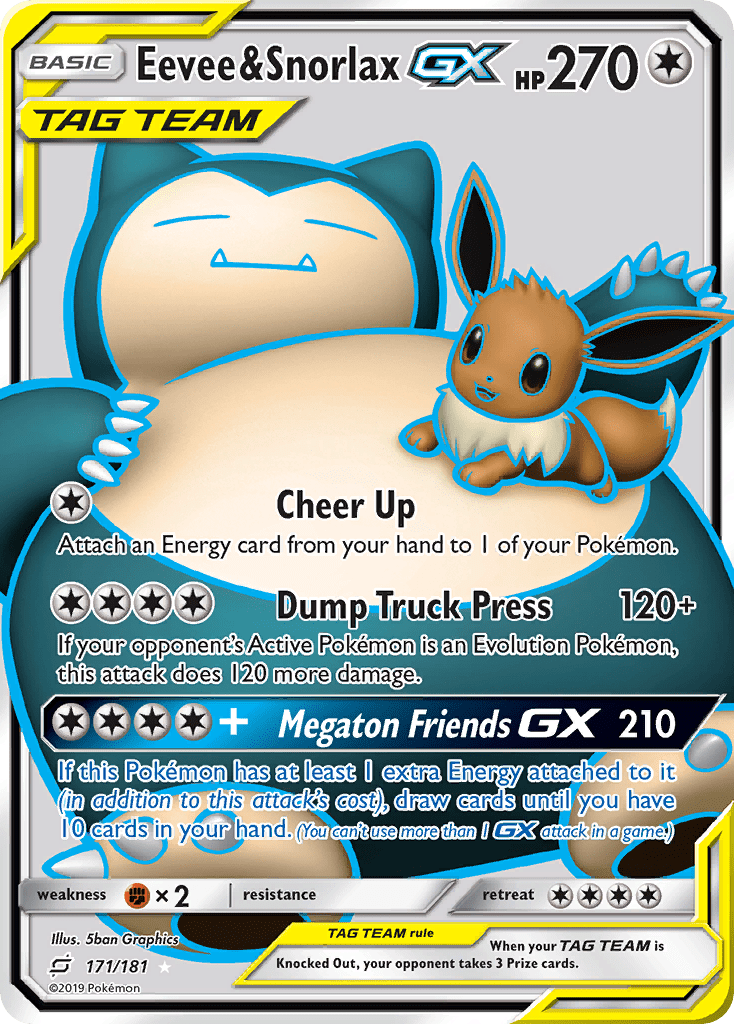 Full Art/Eevee &amp; Snorlax GX 