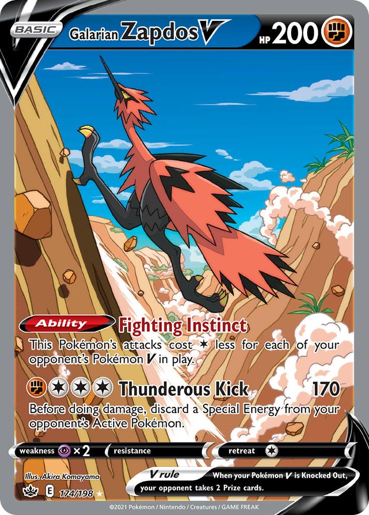 Full Art/Galarian Zapdos V Holo