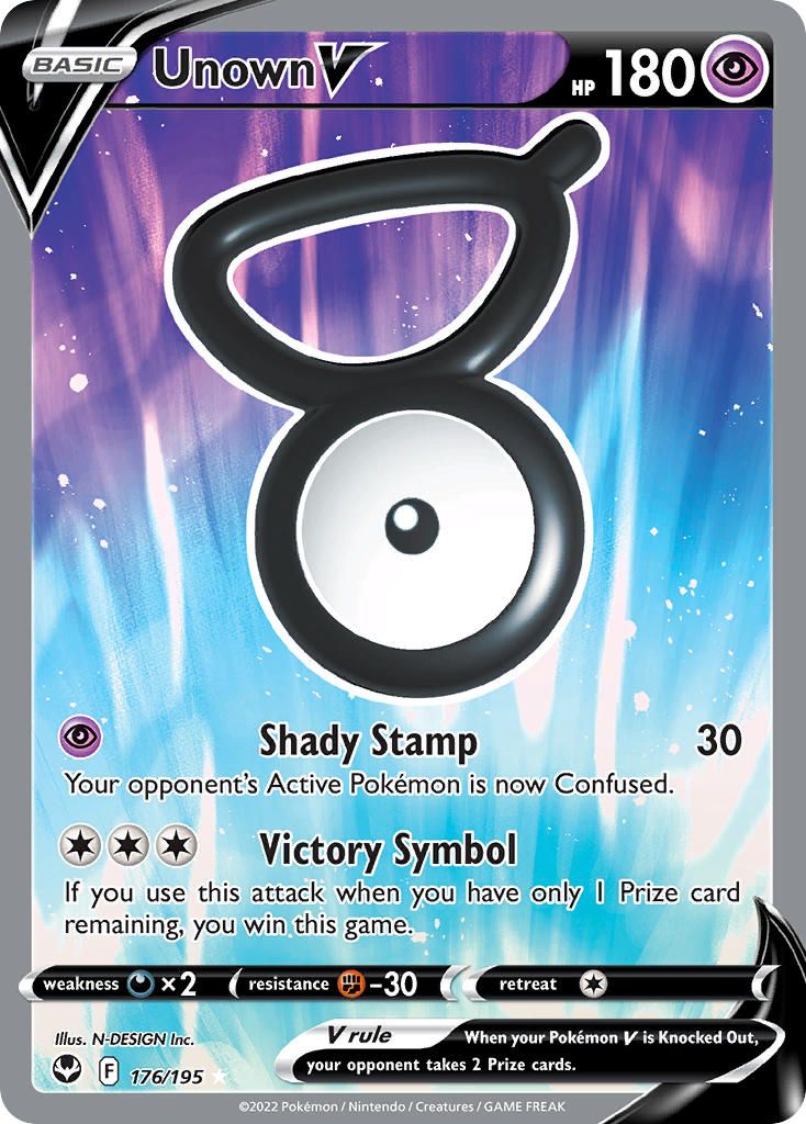 Full Art/Unown V Holo